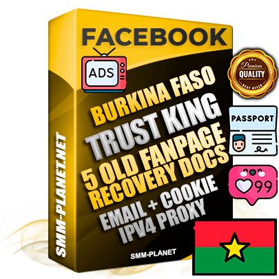 SUPER TRUST KING Burkinabè Facebook Ad Accounts - Added 5 aged Facebook Fan Pages