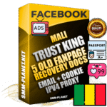 SUPER TRUST KING Malian Facebook Ad Accounts - Added 5 aged Facebook Fan Pages