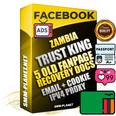 SUPER TRUST KING Zambian Facebook Ad Accounts - Added 5 aged Facebook Fan Pages