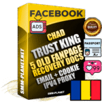 SUPER TRUST KING Chadian Facebook Ad Accounts - Added 5 aged Facebook Fan Pages