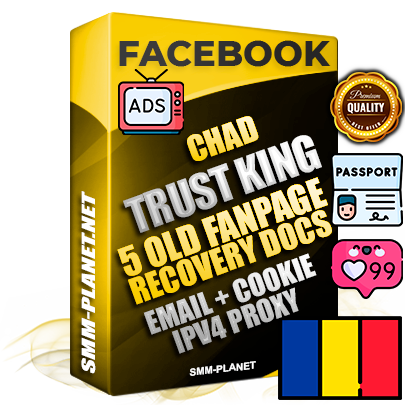 SUPER TRUST KING Chadian Facebook Ad Accounts - Added 5 aged Facebook Fan Pages