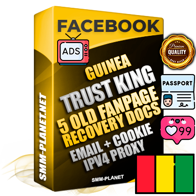 SUPER TRUST KING Guinean Facebook Ad Accounts - Added 5 aged Facebook Fan Pages