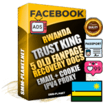SUPER TRUST KING Rwandan Facebook Ad Accounts - Added 5 aged Facebook Fan Pages