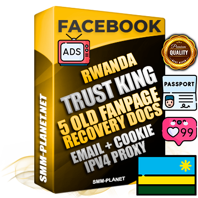 SUPER TRUST KING Rwandan Facebook Ad Accounts - Added 5 aged Facebook Fan Pages