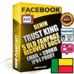 SUPER TRUST KING Beninese Facebook Ad Accounts - Added 5 aged Facebook Fan Pages