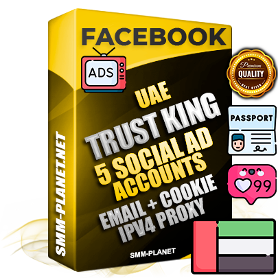 SUPER TRUST KING UAE Facebook Ad Accounts - 5 Ad Accounts on King Profile