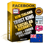 SUPER TRUST KING New Zealand Facebook Ad Accounts - 5 Ad Accounts on King Profile
