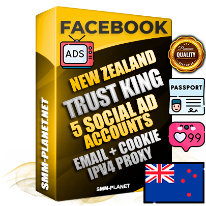 SUPER TRUST KING New Zealand Facebook Ad Accounts - 5 Ad Accounts on King Profile