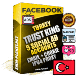 SUPER TRUST KING Turkish Facebook Ad Accounts - 5 Ad Accounts on King Profile