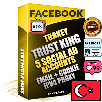 SUPER TRUST KING Turkish Facebook Ad Accounts - 5 Ad Accounts on King Profile