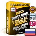 SUPER TRUST KING Russian Facebook Ad Accounts - 5 Ad Accounts on King Profile
