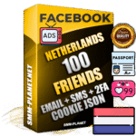 Elite Dutch PREMIUM Handcrafted Facebook Accounts - 100 Authentic Live Friends with High Trust for Ads