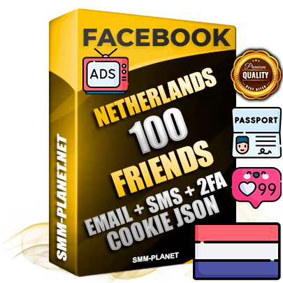 Elite Dutch PREMIUM Handcrafted Facebook Accounts - 100 Authentic Live Friends with High Trust for Ads
