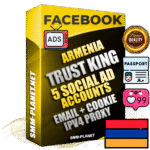 SUPER TRUST KING Armenian Facebook Ad Accounts - 5 Ad Accounts on King Profile