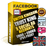 SUPER TRUST KING English Facebook Ad Accounts - 5 Ad Accounts on King Profile