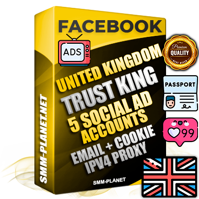 SUPER TRUST KING English Facebook Ad Accounts - 5 Ad Accounts on King Profile