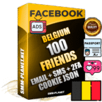 Elite Belgian PREMIUM Handcrafted Facebook Accounts - 100 Authentic Live Friends with High Trust for Ads
