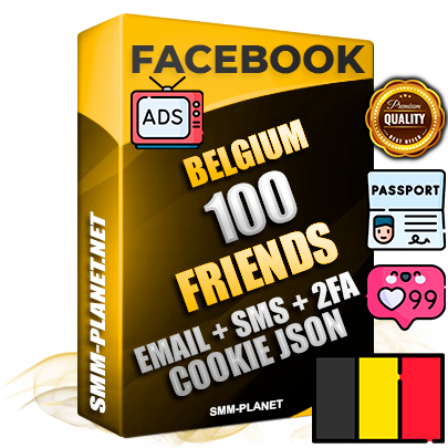 Elite Belgian PREMIUM Handcrafted Facebook Accounts - 100 Authentic Live Friends with High Trust for Ads