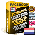 SUPER TRUST KING Dutch Facebook Ad Accounts - 5 Ad Accounts on King Profile