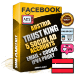 SUPER TRUST KING Austrian Facebook Ad Accounts - 5 Ad Accounts on King Profile