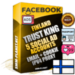SUPER TRUST KING Finnish Facebook Ad Accounts - 5 Ad Accounts on King Profile