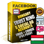 SUPER TRUST KING Hungarian Facebook Ad Accounts - 5 Ad Accounts on King Profile