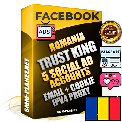 SUPER TRUST KING Romanian Facebook Ad Accounts - 5 Ad Accounts on King Profile