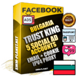 SUPER TRUST KING Bulgarian Facebook Ad Accounts - 5 Ad Accounts on King Profile