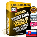 SUPER TRUST KING Slovak Facebook Ad Accounts - 5 Ad Accounts on King Profile