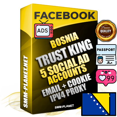 SUPER TRUST KING Bosnian Facebook Ad Accounts - 5 Ad Accounts on King Profile