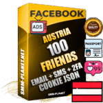 Elite Austrian PREMIUM Handcrafted Facebook Accounts - 100 Authentic Live Friends with High Trust for Ads