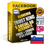 SUPER TRUST KING Slovenian Facebook Ad Accounts - 5 Ad Accounts on King Profile