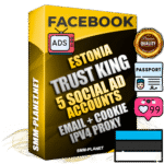 SUPER TRUST KING Estonian Facebook Ad Accounts - 5 Ad Accounts on King Profile