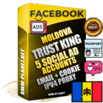 SUPER TRUST KING Moldovan Facebook Ad Accounts - 5 Ad Accounts on King Profile