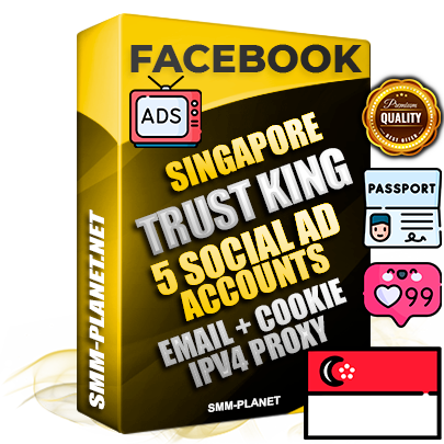 SUPER TRUST KING Singapore Facebook Ad Accounts - 5 Ad Accounts on King Profile