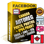 Ultimate Canadian PREMIUM AutoReg Facebook Accounts - Fully Loaded (Posts : Multi-Photos : Info)