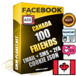 Elite Canadian PREMIUM Handcrafted Facebook Accounts - 100 Authentic Live Friends with High Trust for Ads