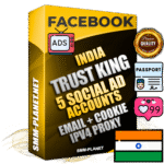 SUPER TRUST KING Indian Facebook Ad Accounts - 5 Ad Accounts on King Profile