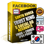 SUPER TRUST KING Korean Facebook Ad Accounts - 5 Ad Accounts on King Profile