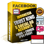 SUPER TRUST KING Indonesian Facebook Ad Accounts - 5 Ad Accounts on King Profile