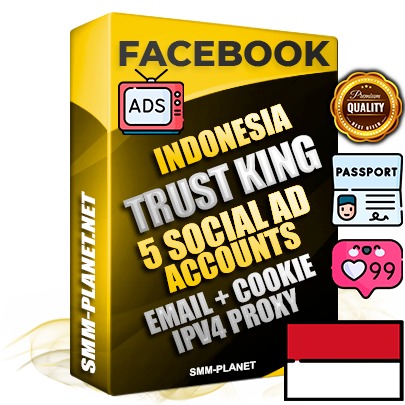 SUPER TRUST KING Indonesian Facebook Ad Accounts - 5 Ad Accounts on King Profile