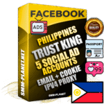 SUPER TRUST KING Filipino Facebook Ad Accounts - 5 Ad Accounts on King Profile