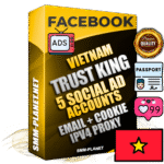 SUPER TRUST KING Vietnamese Facebook Ad Accounts - 5 Ad Accounts on King Profile