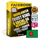 SUPER TRUST KING Laotian Facebook Ad Accounts - 5 Ad Accounts on King Profile