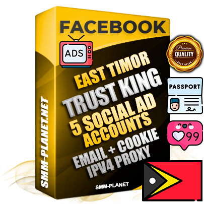 SUPER TRUST KING Timorese Facebook Ad Accounts - 5 Ad Accounts on King Profile