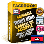 SUPER TRUST KING Cambodian Facebook Ad Accounts - 5 Ad Accounts on King Profile