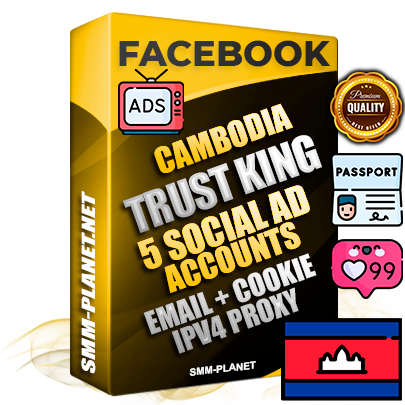 SUPER TRUST KING Cambodian Facebook Ad Accounts - 5 Ad Accounts on King Profile