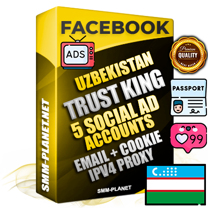 SUPER TRUST KING Uzbek Facebook Ad Accounts - 5 Ad Accounts on King Profile
