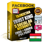 SUPER TRUST KING Tajik Facebook Ad Accounts - 5 Ad Accounts on King Profile