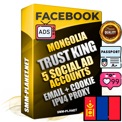 SUPER TRUST KING Mongolian Facebook Ad Accounts - 5 Ad Accounts on King Profile